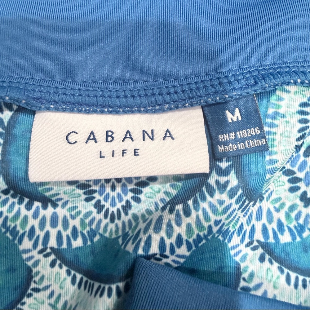 Cabana Life Teal and White Patterned Dress - Picture 5 of 6
